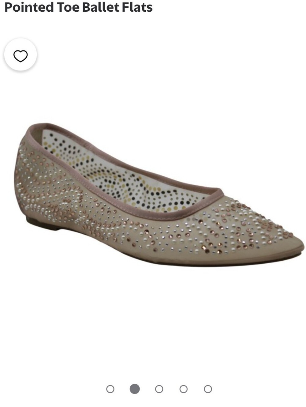 Pointed Toe Ballet Flats 7.5 - Picture 1 of 6